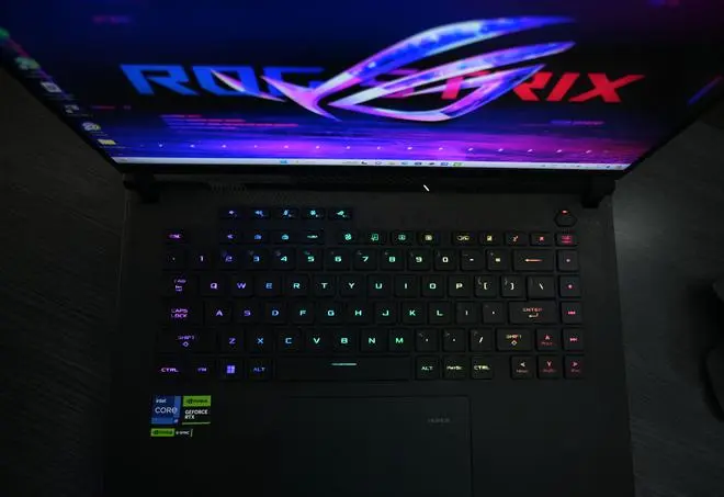 For Technofile : Asus ROG Strix 16. Photo : Bijoy Ghosh To go with Siddharth's report For Technofile : Asus ROG Strix 16. Photo : Bijoy Ghosh To go with Siddharth's report