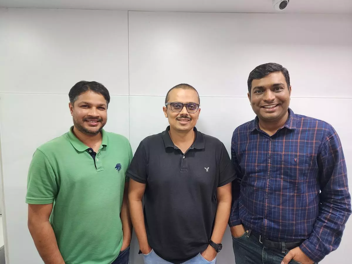 L-R Nikhil Vaidya (CTO), Hemir Doshi (co-founder & CEO), Abhishek Saraf (co-founder & COO).jpeg
