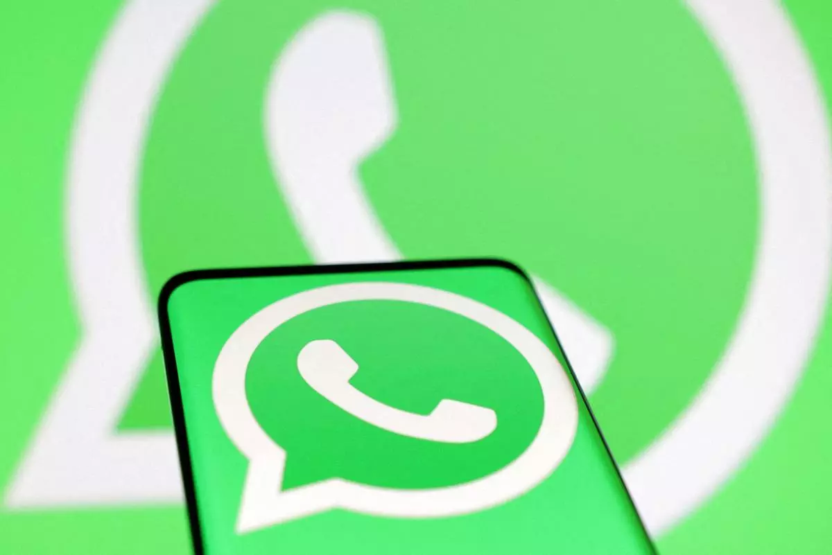 Whatsapp logo is seen in this illustration 