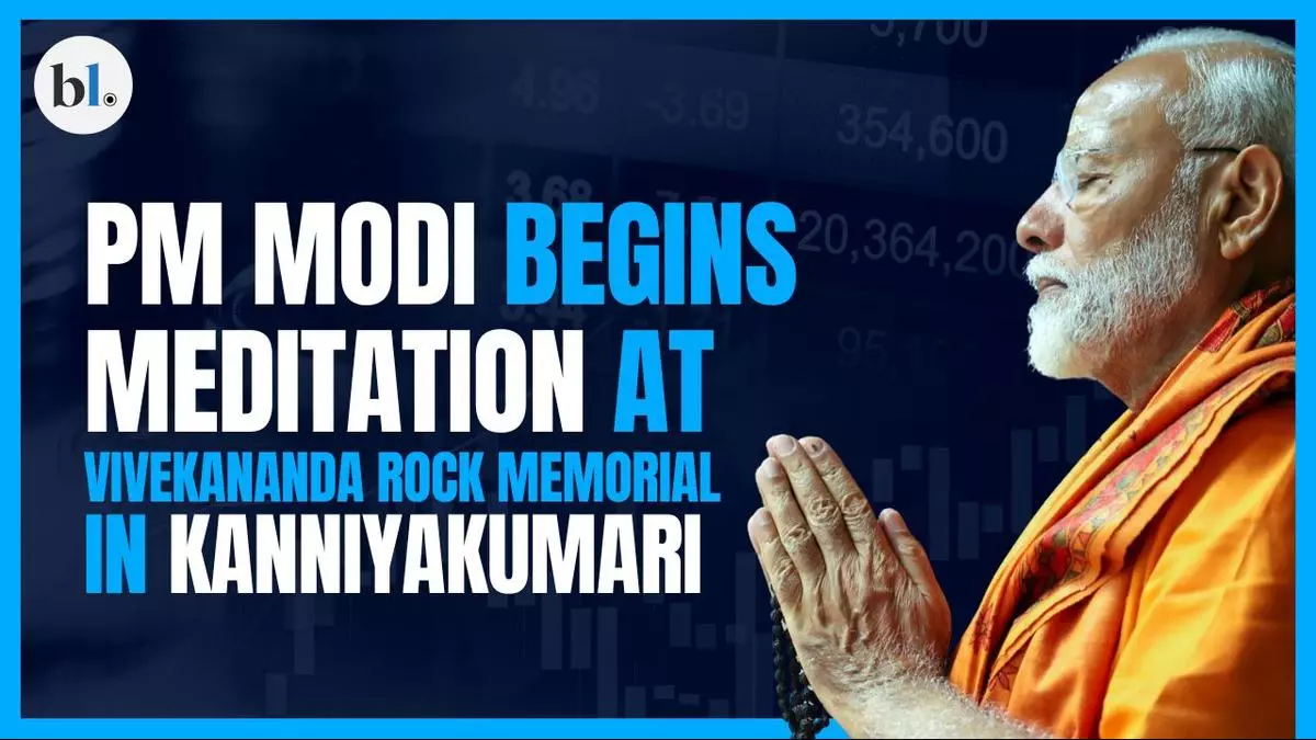 PM Modi begins meditation at Vivekananda Rock Memorial  in Kanniyakumari - The Hindu BusinessLine