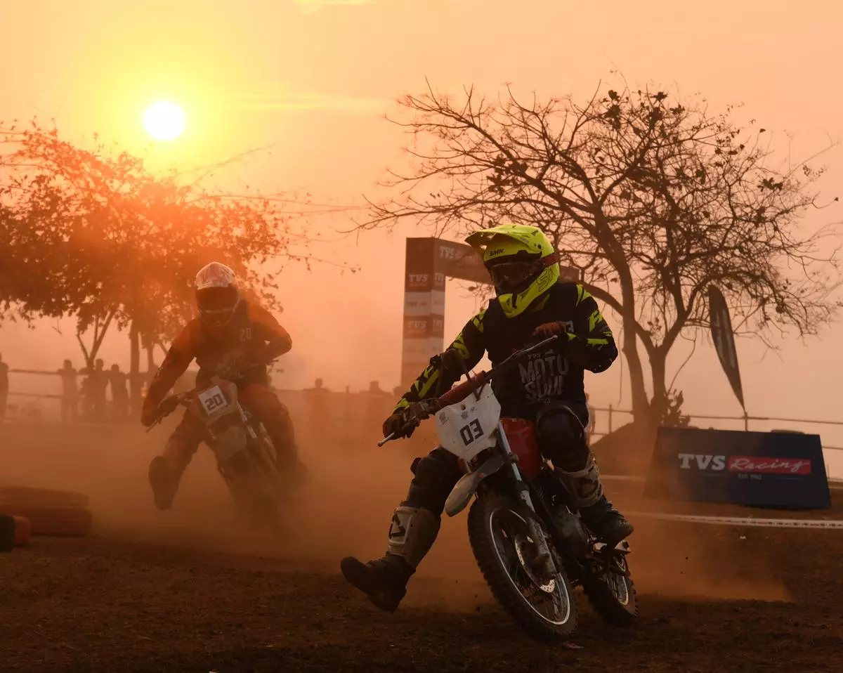 TVS dirt track racing at TVS Moto Soul 2023 in Goa