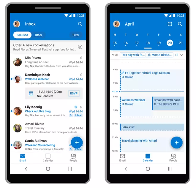 Outlook Lite app: Email and calendar 