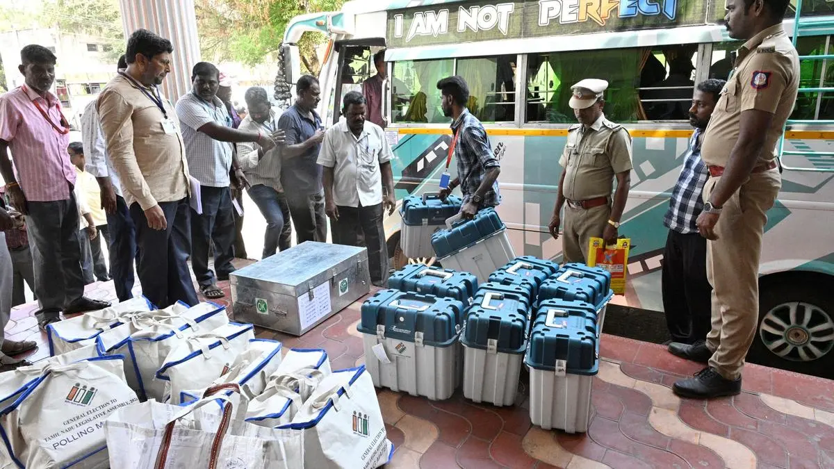 TN polls: EVMs moved to polling centres, 5.73 crore voters to decide fate of 4,023 candidates