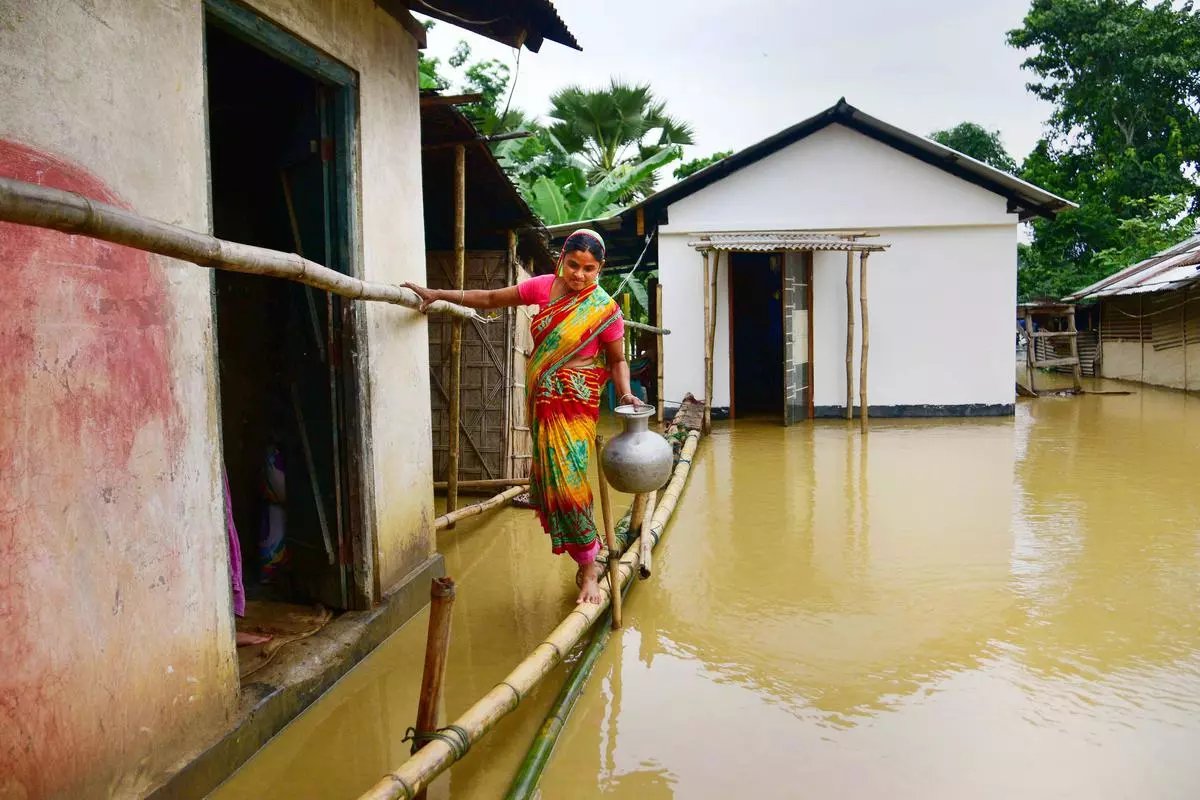 Floods in Assam have intensified in recent years, increasing the socio-economic distress of the people