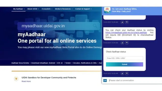 Aadhaar Mitra services on UIDAI Aadhaar Mitra services on UIDAI