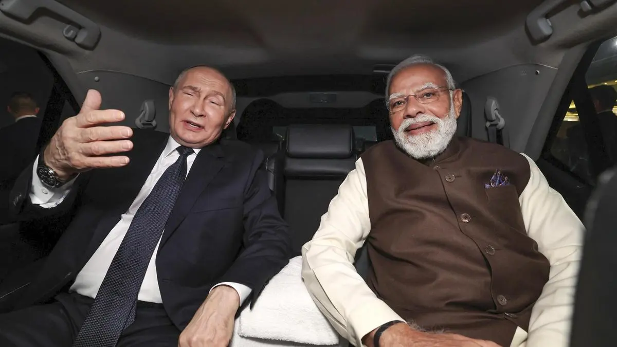 Modi and Putin share car ride as Russian President begins India visit