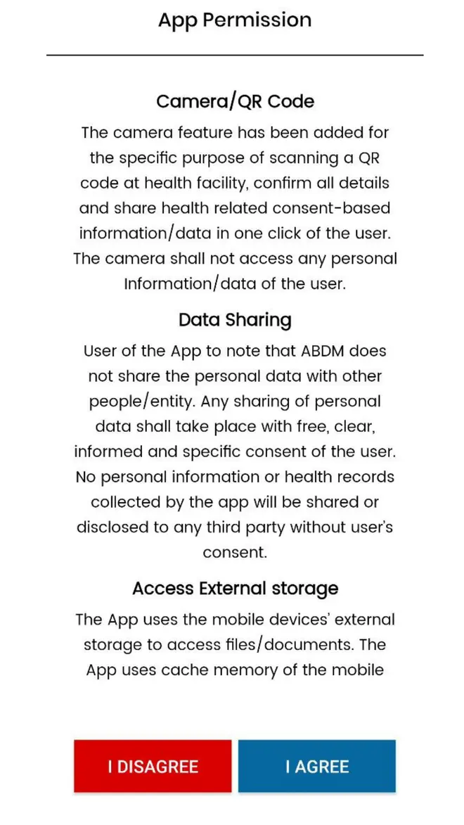 ABHA app permission ABHA app permission