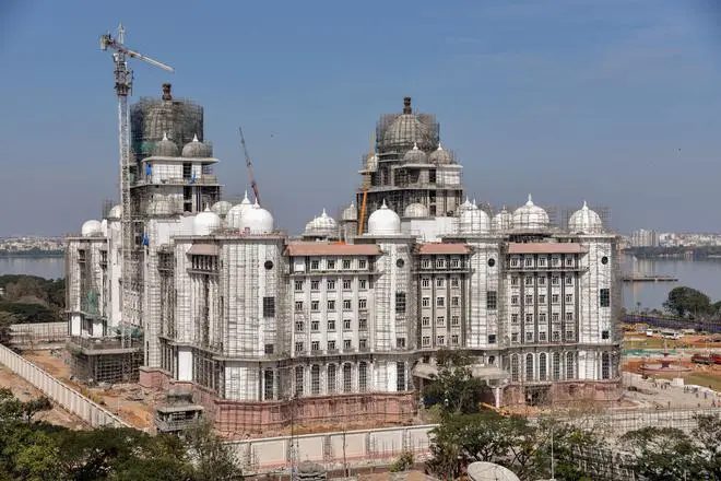 A new secretariat building in Hyderabad A new secretariat building in Hyderabad