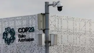 (File photo) The venue of the United Nations climate change conference, known as COP29, ahead of the summit beginning in Baku, Azerbaijan November 10, 2024. 