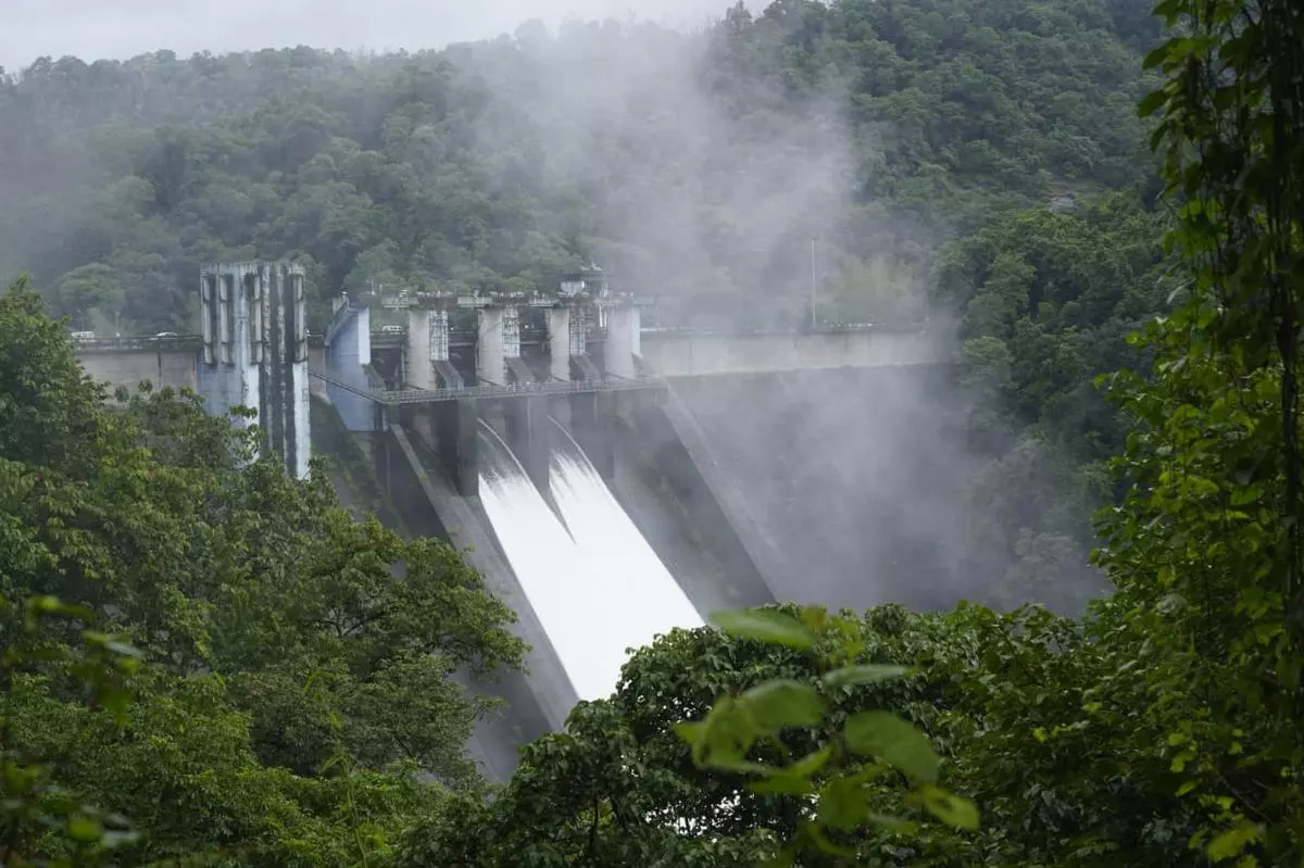 Two shutters of the Idamalayar dam under KSEB were opened on  Tuesday