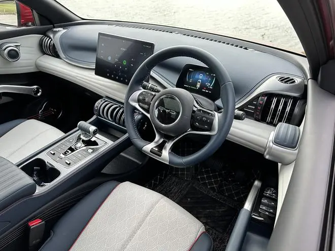 The cabin of the e-SUV, on the other hand, is offbeat and quirky The cabin of the e-SUV, on the other hand, is offbeat and quirky