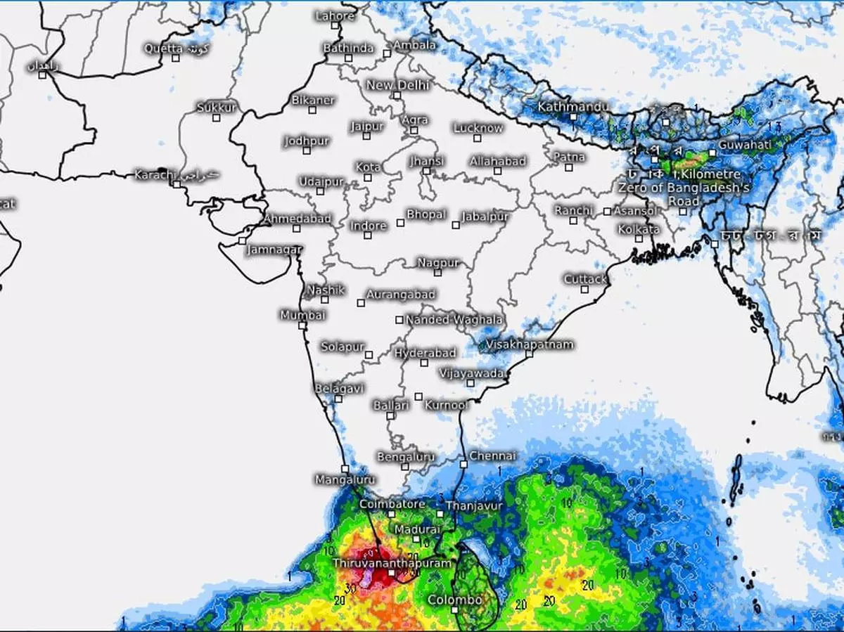 Outlook shows the possibility of heavy rain over parts of Kerala even overseen by a cyclonic circulation over South-West Bay of Bengal, off Sri Lanka