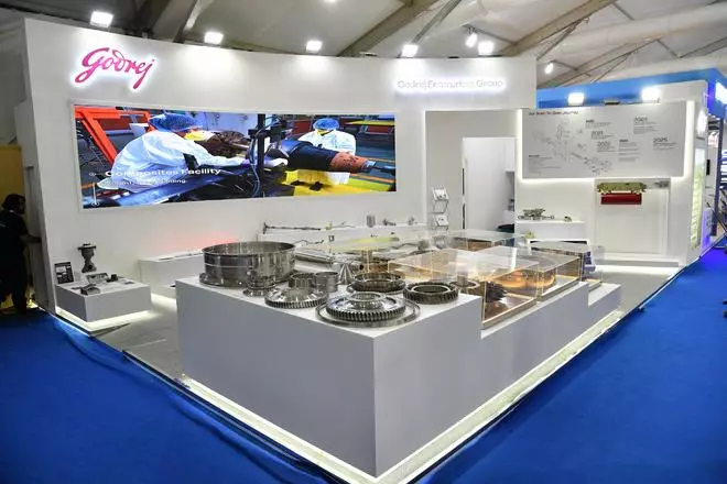 Godrej stall at Aero India 2025