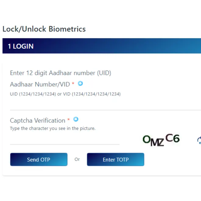 Lock/Unlock biometrics Lock/Unlock biometrics