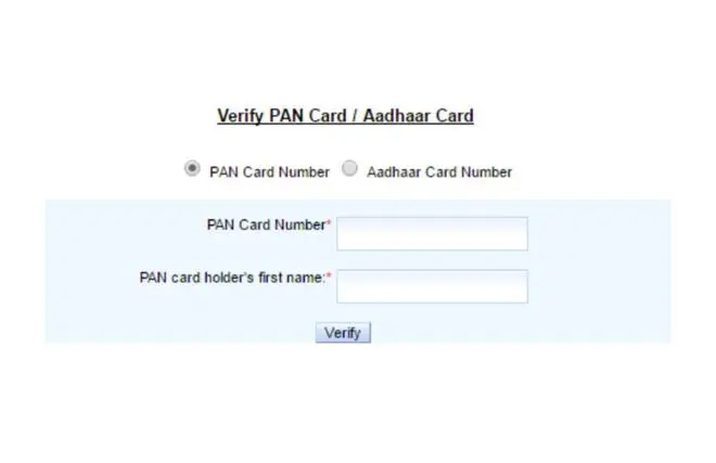 Verify PAN/ Aadhaar Verify PAN/ Aadhaar