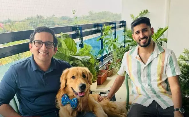 Dr. Paws co-founders Rakesh Santhapur (left) and Udit Gadkary