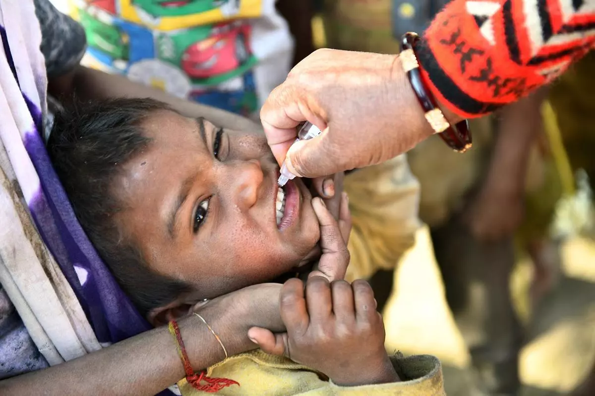 About 23 million children missed out on basic vaccines in 2020 (file image)