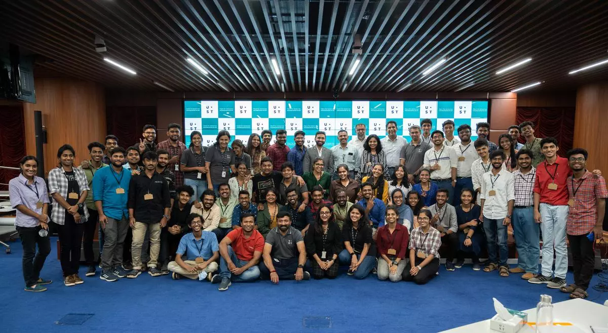 Group photo of all teams which took part in the UST hackathon