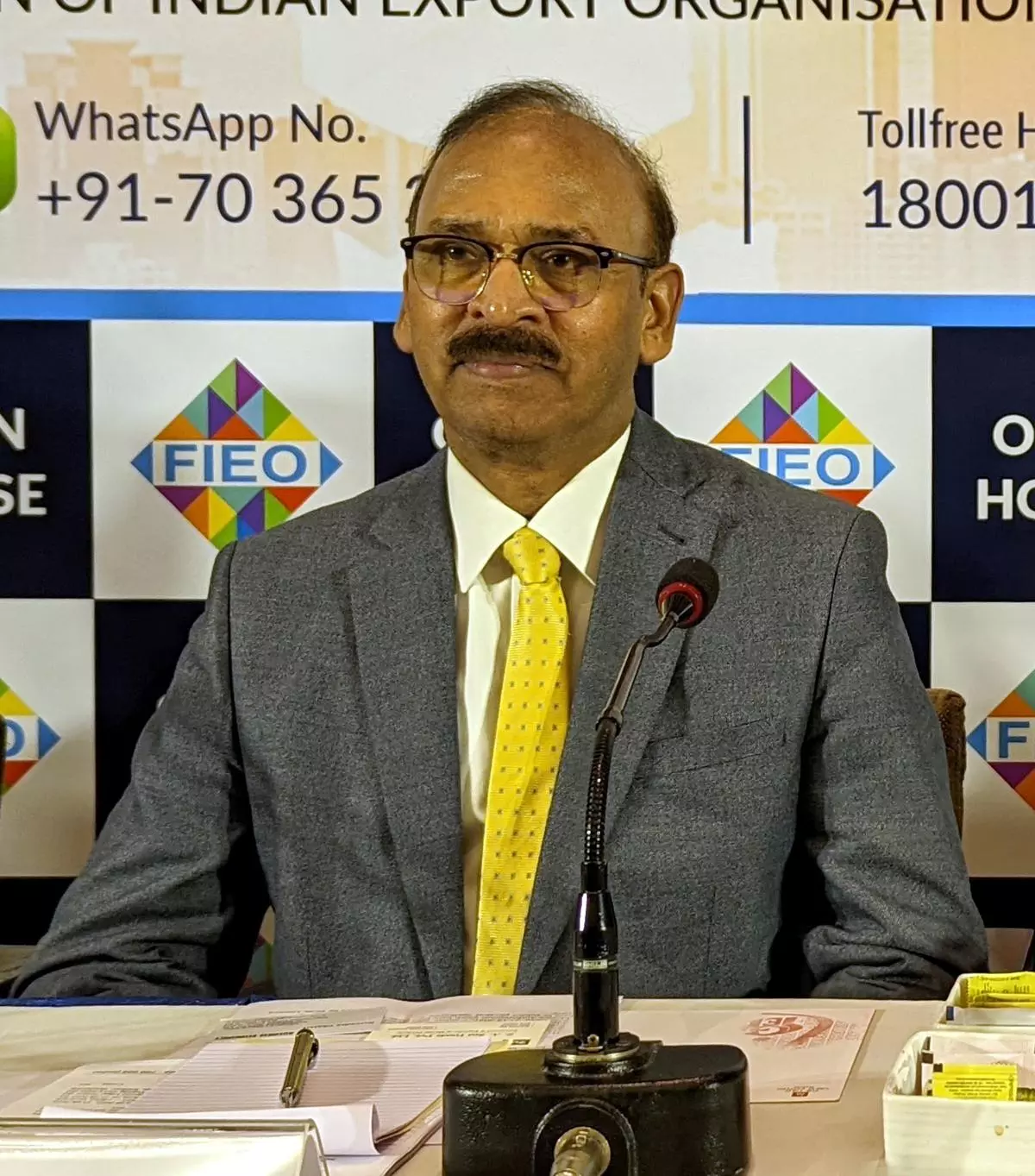 Ajay Sahai, Director-General and CEO of Federation of Indian export Organisation, at a meet the press in Kolkata