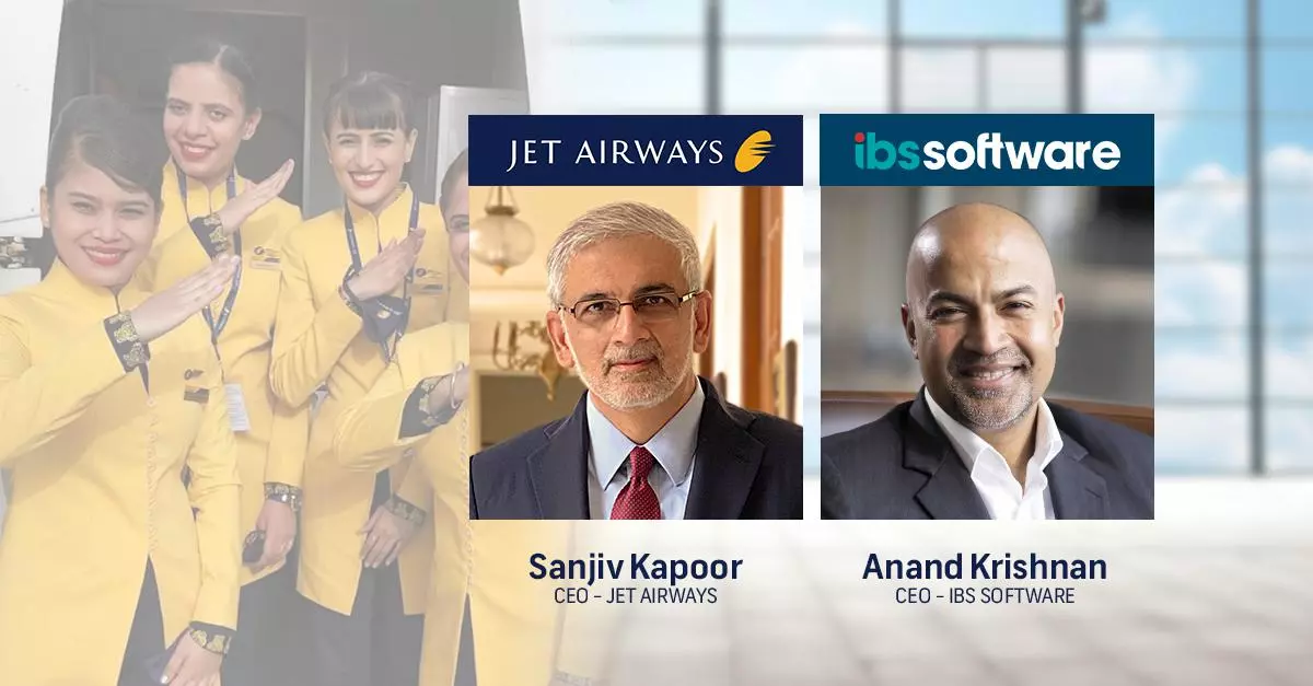 Sanjiv Kapoor, CEO, Jet Airways, and Anand Krishnan, CEO, IBS Software