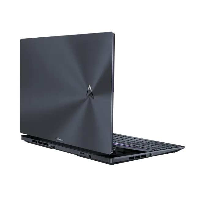 Brushed metal finish on the ‘Tech Black’ colour laptop Brushed metal finish on the ‘Tech Black’ colour laptop