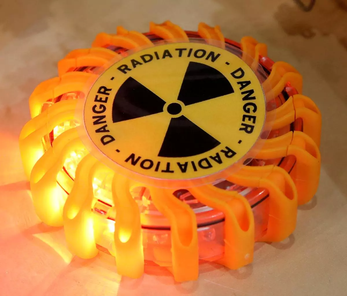 FILE PHOTO: A radioactivity symbol is pictured 