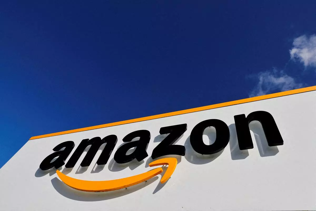 The Amazon logo is seen in the picture
