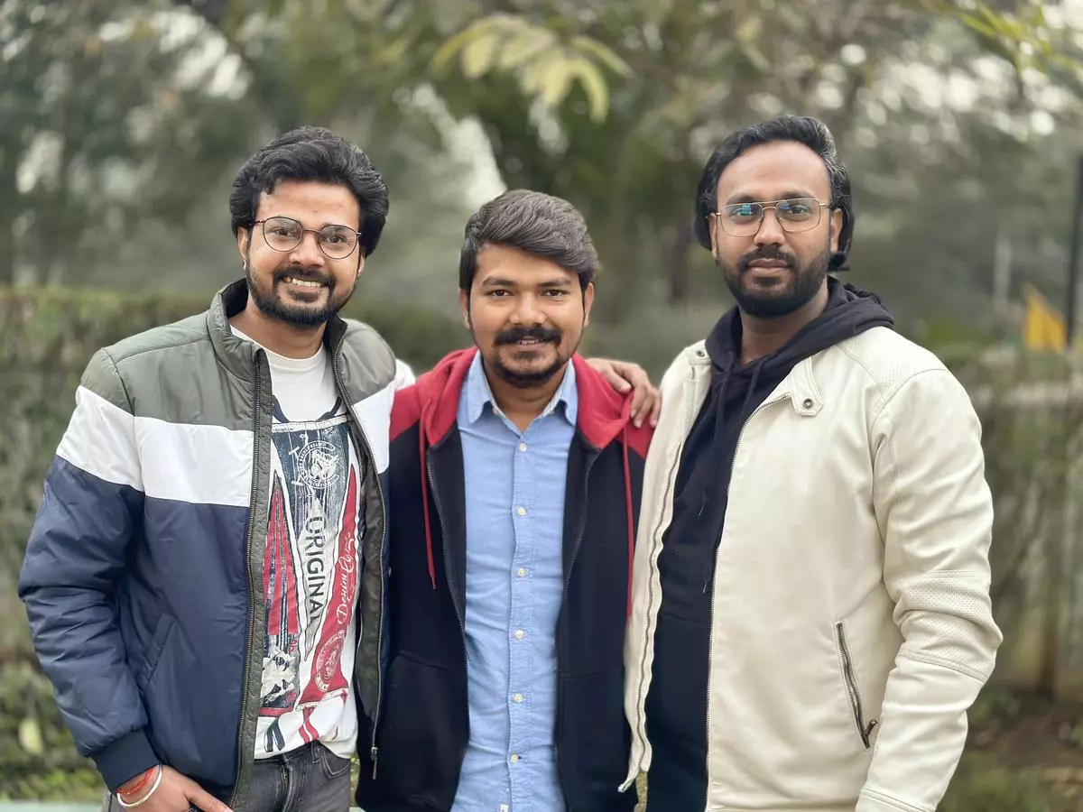 Left to Right: Ravi, Ankit & Kumar, co-founders, eFeed