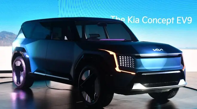 Kia concept SUV ‘EV9’ at the Auto Expo 2023 Kia concept SUV ‘EV9’ at the Auto Expo 2023
