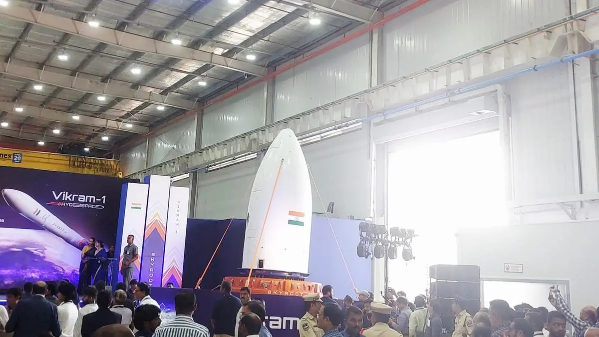 Vikram-1 nose cone heads to Sriharikota launch pad