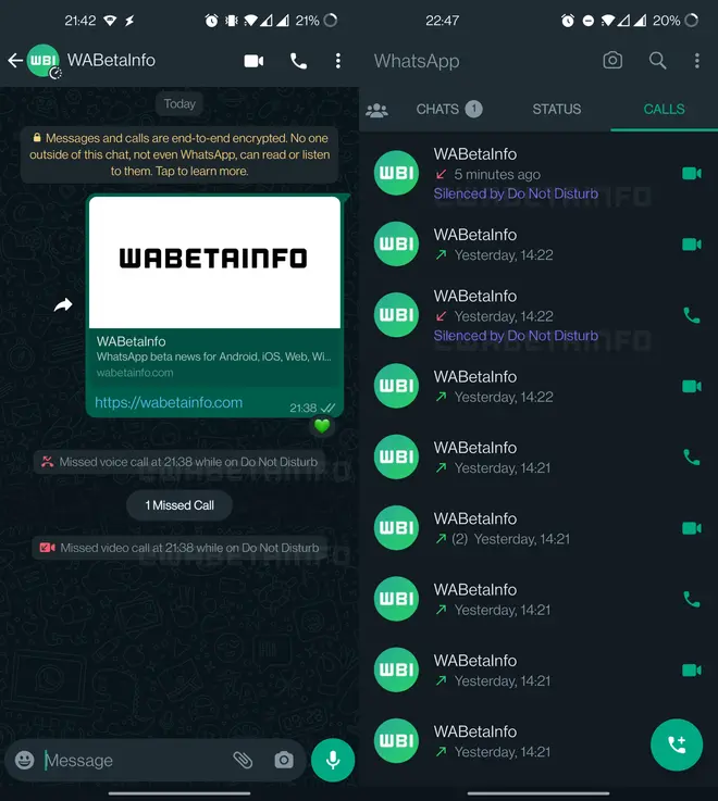 WhatsApp feature screenshot WhatsApp feature screenshot