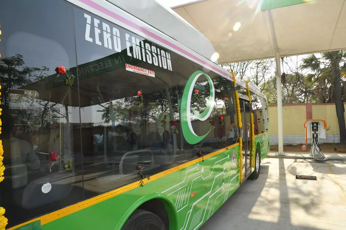 File Photo: A picture of a zero-emission bus