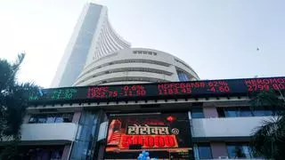 File Photo: A general view of the BSE in Mumbai.