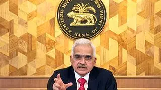 Reserve Bank of India (RBI) Governor Shaktikanta Das delivers Monetary Policy statement in Mumbai on Friday