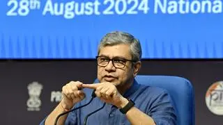 Union Minister Ashwini Vaishnav addressed a press conference on Cabinet Decision in New Delhi on Wednesday