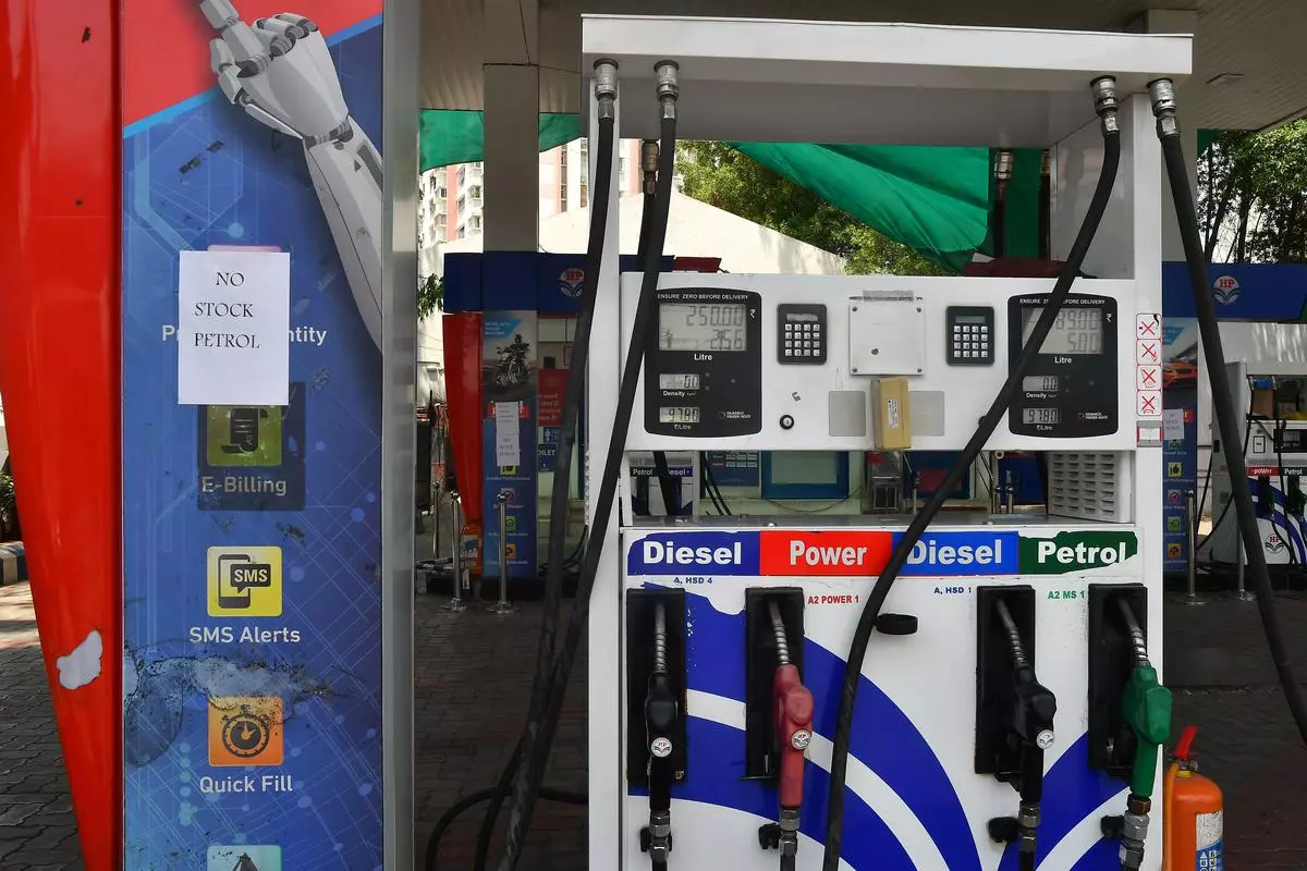 Will the Centre reduce the petrol and diesel prices following the current sharp slide in international crude oil prices?  
