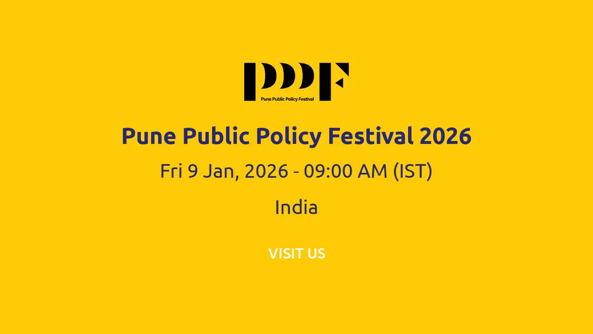 Pune Public Policy Festival Returns for Third Edition in ...