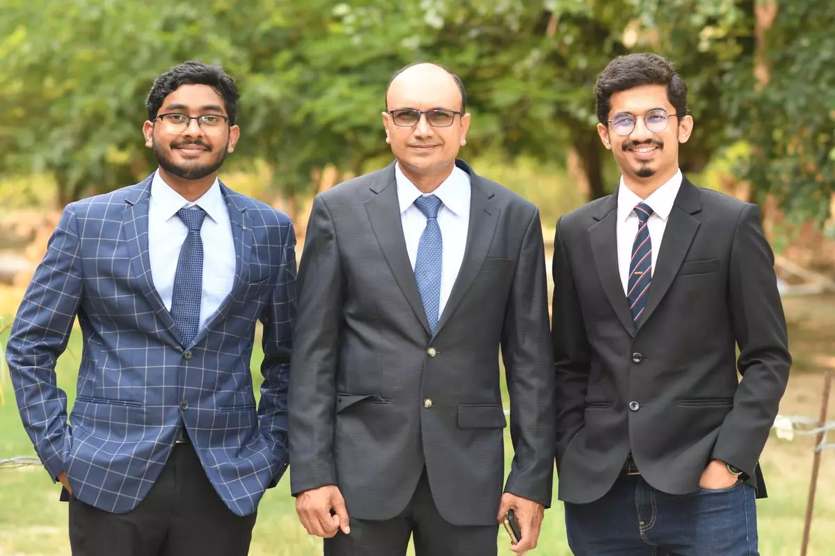 The co-founders of EndureAir Systems (from left) Rama Krishna, CEO; Abhishek, Director; and Chirag Jain, CTO