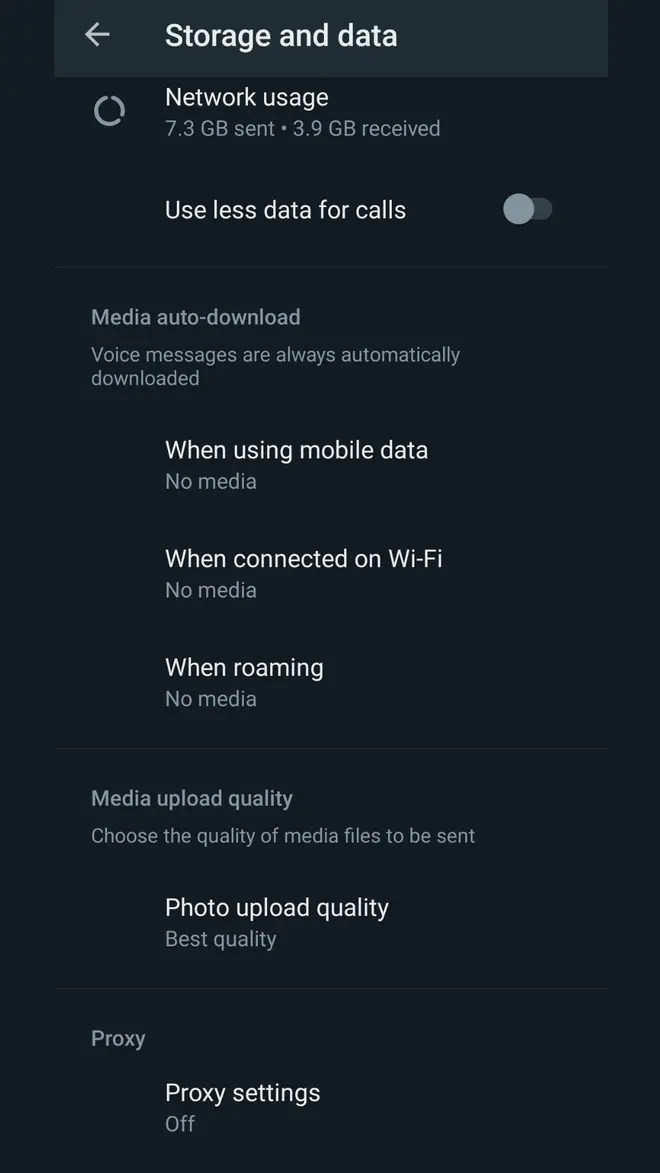 WhatsApp Settings WhatsApp Settings