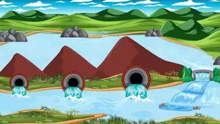 RIPPLE EFFECT: The Medog project on the Yarlung Tsangpo river involves drilling four tunnels through the Namcha Barwa mountain 