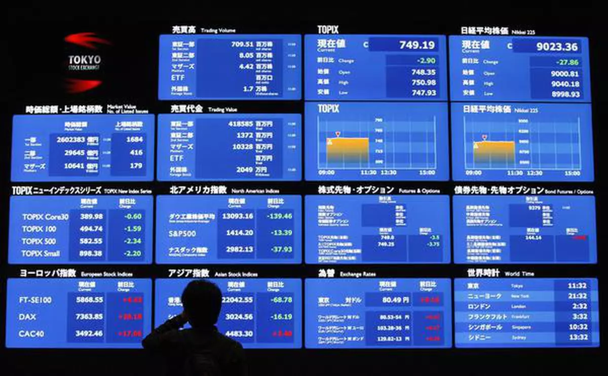 File picture: MSCI’s broadest index of Asia-Pacific shares lost 1 per cent following a sell-off on Wall Street overnight