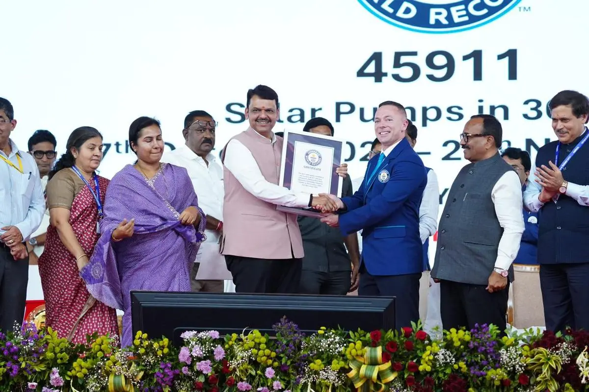 thehindubusinessline.com - Maharashtra sets world record with 45,911 solar pumps in 30 days