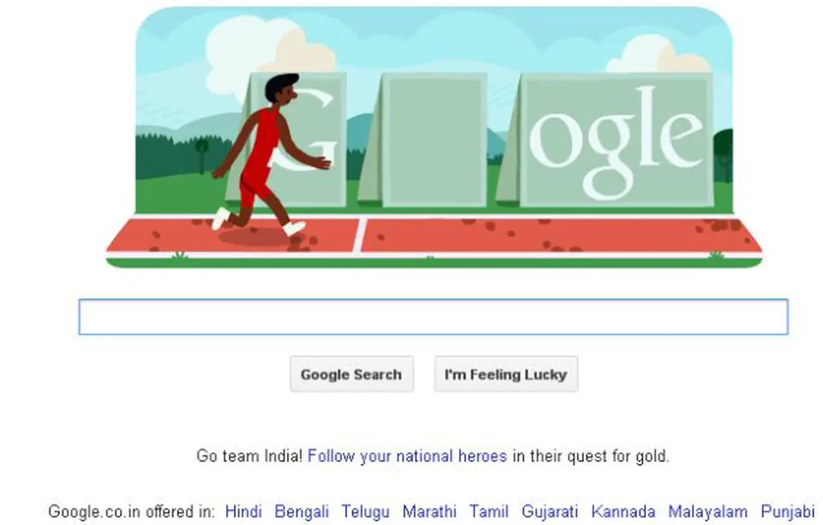 Google Doodle - Basketball 2012 