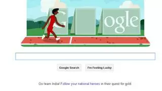 London 2012 basketball – Wednesday's Google doodle game, Google doodle