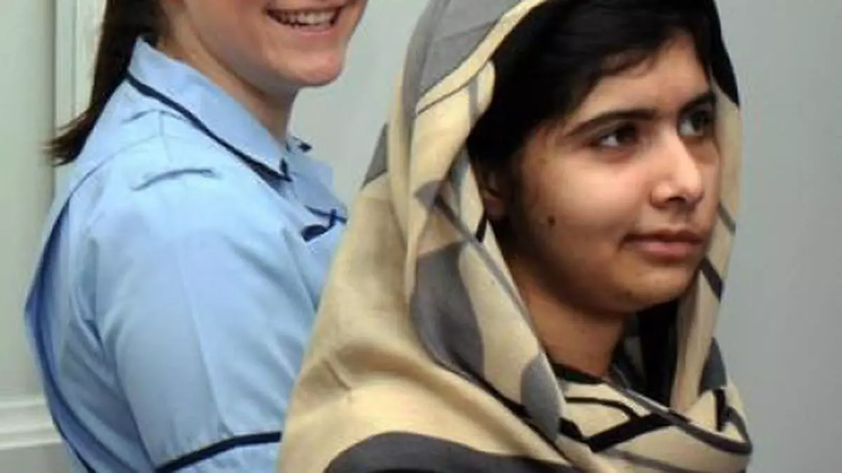 malala yousafzai in hospital with family