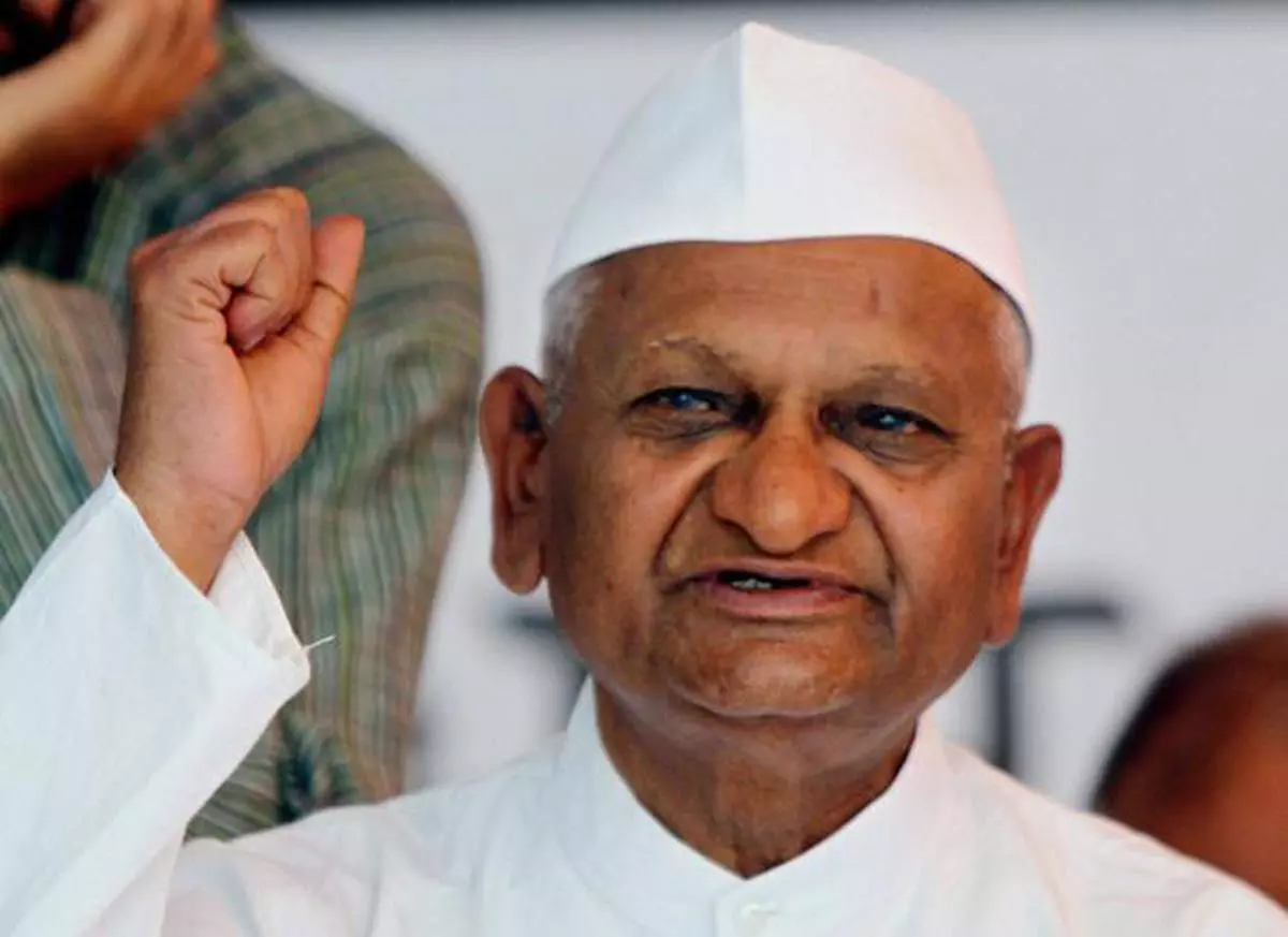 A file photo of social activist, Anna Hazare.