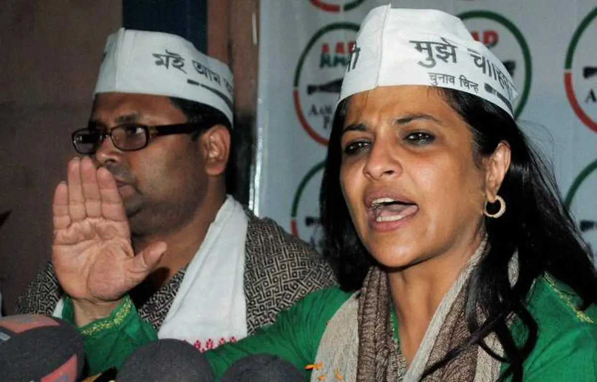 Aam Aadmi Party leader Shazia Ilmi