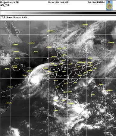 Cyclone Nilofar peaks, beats predecessor Hudhud in raw power - The Hindu  BusinessLine