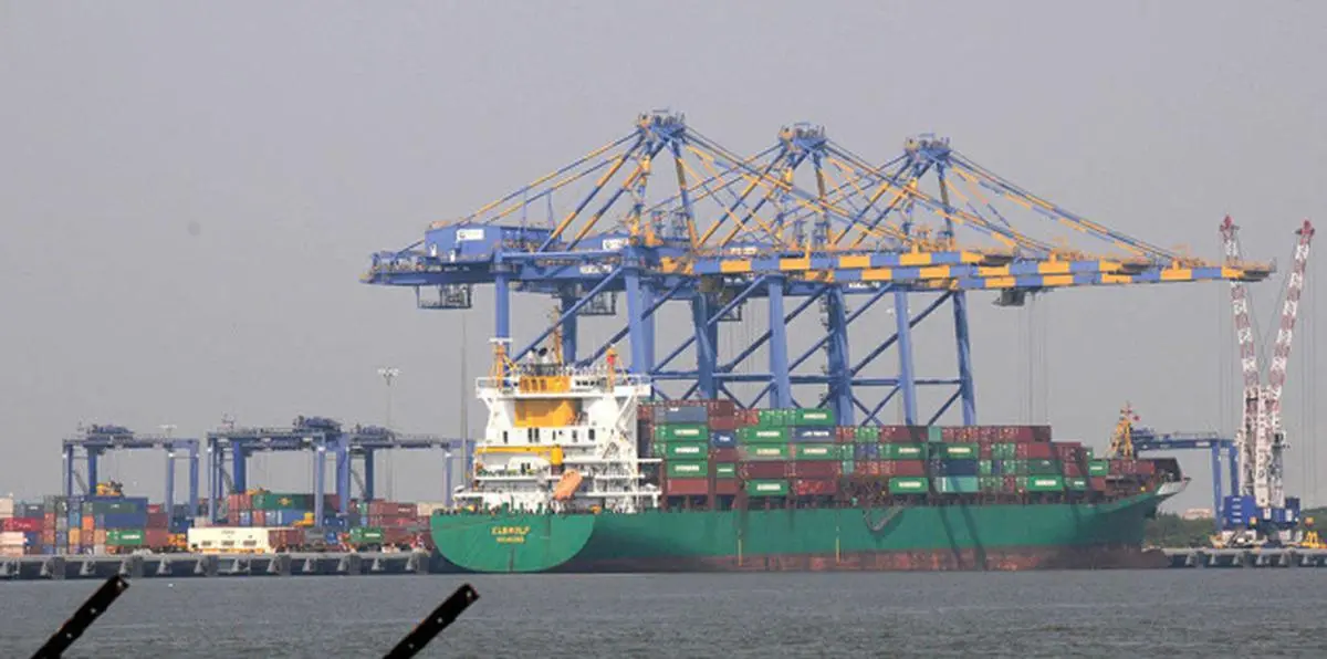 The international container terminal in Vallarpadam, Kochi. - KKMUSTAFAH