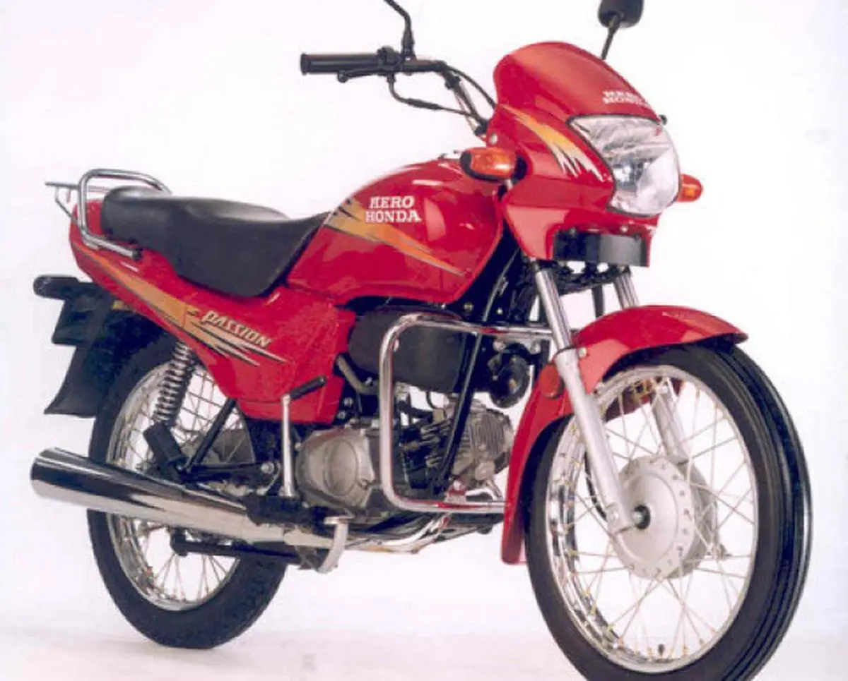 hero honda passion plus old model bike